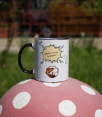 Cana ceramică personalizată "Astazi merg la peste!" 330ml