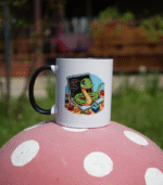 Cana ceramică personalizată "Code & Coffee cu Python" 330ml