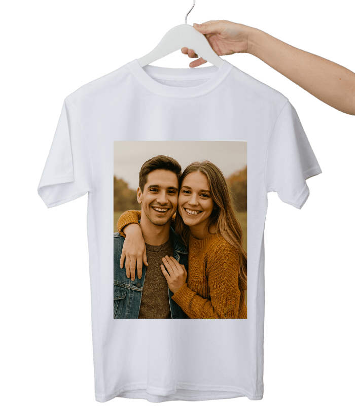 Tricou Personalziat Alb Tricou Personalizat - imagine 1