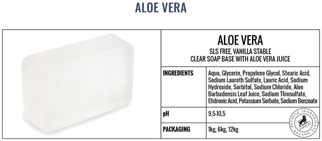 Baza de sapun Aloe Vera