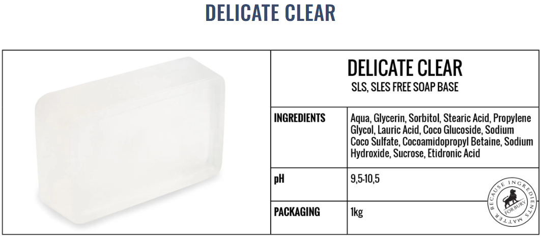 Bază de săpun Delicate Clear