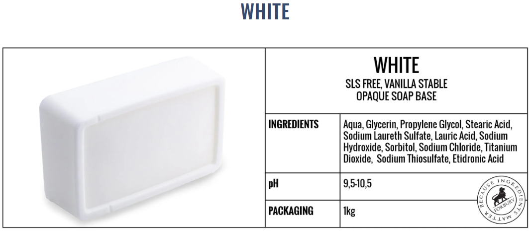 Bază de săpun Forbury White
