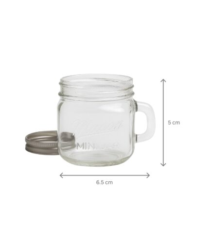 Recipient din sticla pentru lumanari, 50 ml