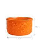 Recipient ceramic pentru lumânări, de toamna, portocaliu 210 ml