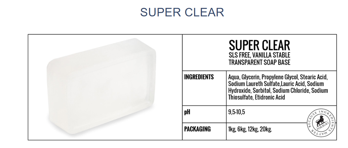 baza de sapun super clear